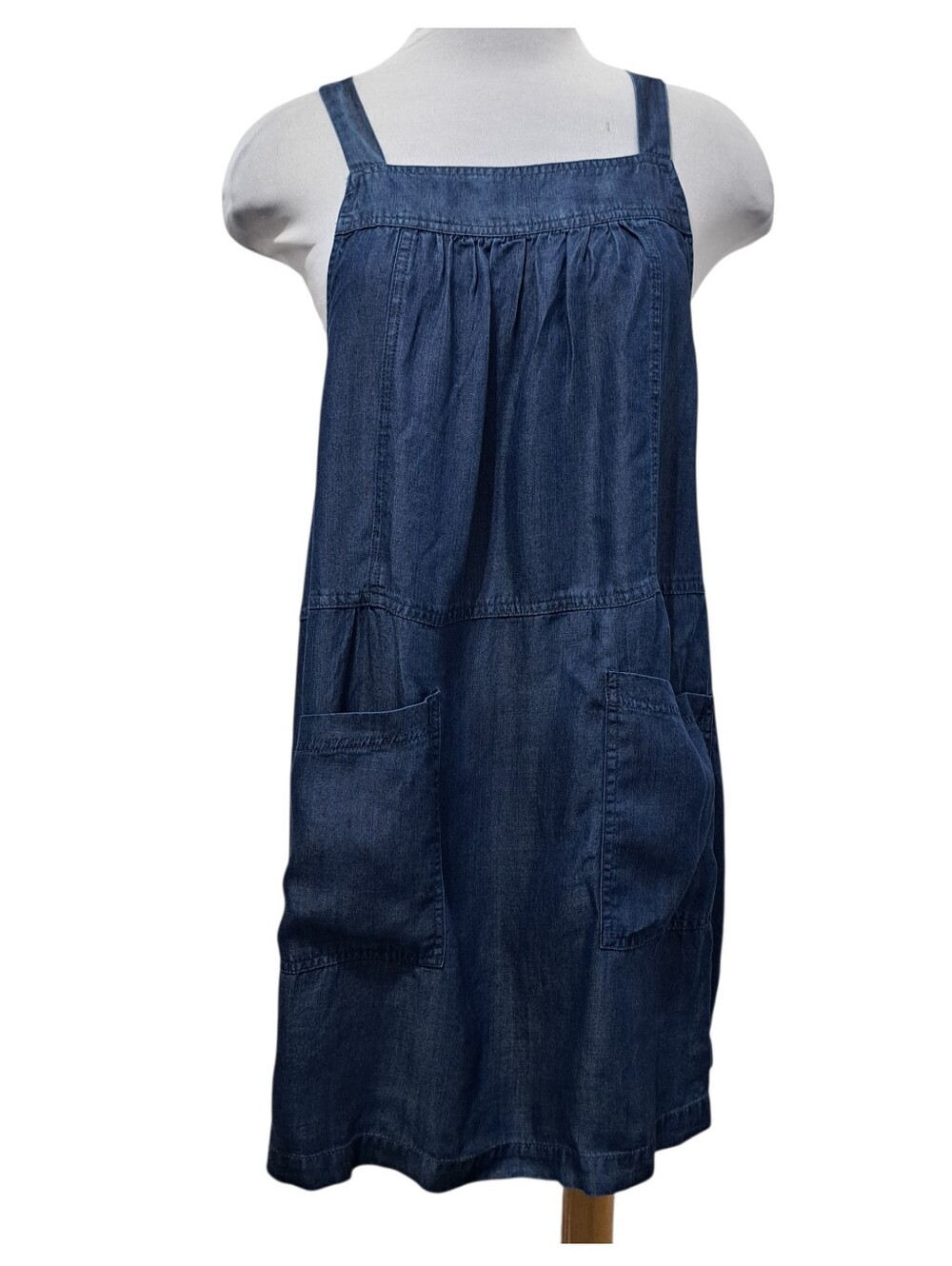 Natural Life Boho Denim Pocket Sundress Medium NWT
